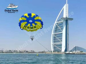 Enjoy Dubai Yacht Rental Parasailing Activities With your friends and family